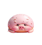 いちご味のぶた自前の甘さ（個別スタンプ：3）