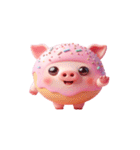いちご味のぶた自前の甘さ（個別スタンプ：11）
