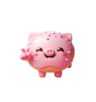 いちご味のぶた自前の甘さ（個別スタンプ：16）