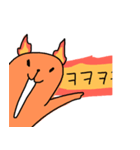 炎リス（個別スタンプ：4）