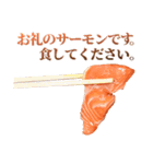 敬語サーモン（個別スタンプ：9）