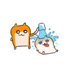 夏だ！クソハム＆コビハムちゃん（中国語）（個別スタンプ：18）