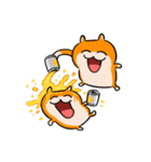 夏だ！クソハム＆コビハムちゃん（中国語）（個別スタンプ：20）