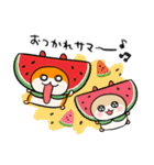 夏だ！クソハム＆コビハムちゃん（個別スタンプ：1）
