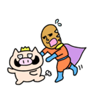 ブタきんぐとチキぱん  新キャラ登場！（個別スタンプ：3）