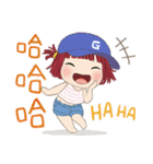 小さい女の子ルベスちゃん 12 夏の日（個別スタンプ：26）