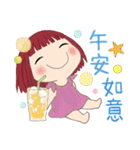 小さい女の子ルベスちゃん 12 夏の日（個別スタンプ：37）