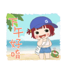 小さい女の子ルベスちゃん 12 夏の日（個別スタンプ：38）