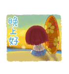 小さい女の子ルベスちゃん 12 夏の日（個別スタンプ：39）