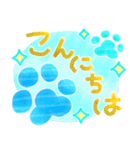 大人オシャレな夏色肉球（個別スタンプ：2）