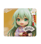 精霊みなみちゃんは助けられたい（個別スタンプ：3）