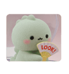 もふもふきょうりゅうカプセルトイ(四角型)（個別スタンプ：1）