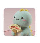 もふもふきょうりゅうカプセルトイ(四角型)（個別スタンプ：5）