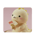 もふもふきょうりゅうカプセルトイ(四角型)（個別スタンプ：6）