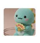 もふもふきょうりゅうカプセルトイ(四角型)（個別スタンプ：7）