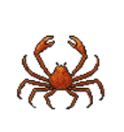 海洋生物たちのドット絵（個別スタンプ：4）