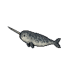 海洋生物たちのドット絵（個別スタンプ：9）