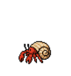 海洋生物たちのドット絵（個別スタンプ：10）