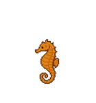 海洋生物たちのドット絵（個別スタンプ：12）