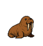 海洋生物たちのドット絵（個別スタンプ：13）