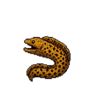 海洋生物たちのドット絵（個別スタンプ：14）