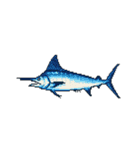 海洋生物たちのドット絵（個別スタンプ：16）