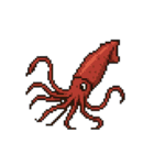 海洋生物たちのドット絵（個別スタンプ：17）