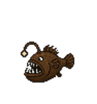 海洋生物たちのドット絵（個別スタンプ：18）