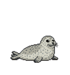 海洋生物たちのドット絵（個別スタンプ：30）