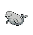 海洋生物たちのドット絵（個別スタンプ：36）