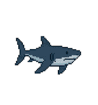 海洋生物たちのドット絵（個別スタンプ：37）