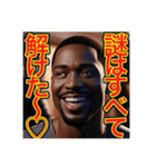 ※天才アピールする‼︎ゲイの黒人（個別スタンプ：28）