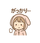 もこもこパジャマうさぎガール（個別スタンプ：35）