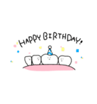 ゆるい歯たちの日常。（個別スタンプ：18）