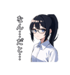【疑問】ポニテの子【困惑】（個別スタンプ：5）