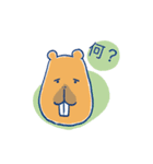 夏を感じるサマーなカピオ（個別スタンプ：21）