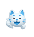 AI あおいねこスタンプ①（個別スタンプ：1）