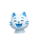 AI あおいねこスタンプ①（個別スタンプ：6）