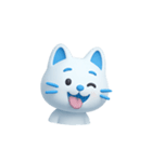 AI あおいねこスタンプ①（個別スタンプ：8）