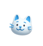 AI あおいねこスタンプ①（個別スタンプ：15）