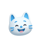 AI あおいねこスタンプ①（個別スタンプ：17）