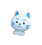 AI あおいねこスタンプ①（個別スタンプ：18）