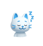 AI あおいねこスタンプ①（個別スタンプ：20）