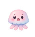 とろふわクラゲ癒やしタイム（個別スタンプ：5）