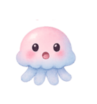 とろふわクラゲ癒やしタイム（個別スタンプ：7）