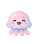 とろふわクラゲ癒やしタイム（個別スタンプ：8）