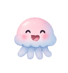 とろふわクラゲ癒やしタイム（個別スタンプ：14）