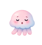 とろふわクラゲ癒やしタイム（個別スタンプ：15）