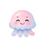 とろふわクラゲ癒やしタイム（個別スタンプ：24）