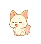 アイスクリームキツネスイーツ（個別スタンプ：2）